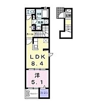 山口県山口市小郡下郷2584-2（賃貸アパート1LDK・2階・38.81㎡） その2