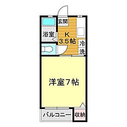 間取図画像 1K