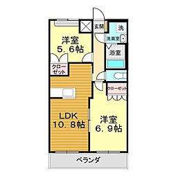 間取図画像 2LDK