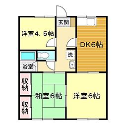 メゾン　ゆう 1階3DKの間取り