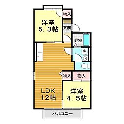 間取図画像 2LDK