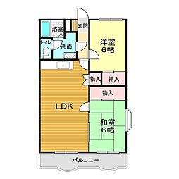 サートホ・サンク 2LDKの間取図画像