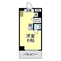 K'sB一の坂 ワンルームの間取図画像