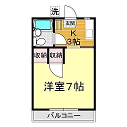 間取図画像 1K