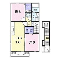 山口県山口市宮野上1810-2（賃貸アパート2LDK・2階・54.85㎡） その2