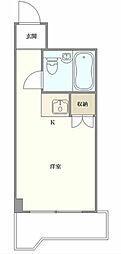 メゾン・ド・ノア天神町 4階ワンルームの間取り