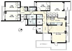 南生田アメニティホームズ2番館 4LDKの間取図画像