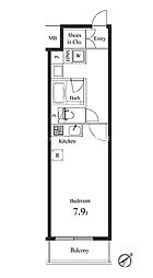 プライマル小石川 1Kの間取図画像