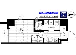 ステージグランデ新御徒町アジールコート 1Kの間取図画像