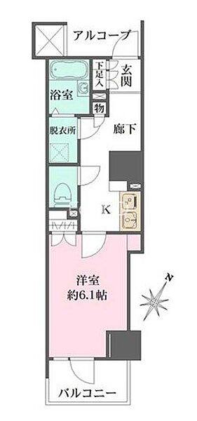 グランスイート日本橋人形町 ｜東京都中央区日本橋人形町２丁目(賃貸マンション1K・3階・25.75㎡)の写真 その2