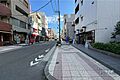 敷地北側の前面...