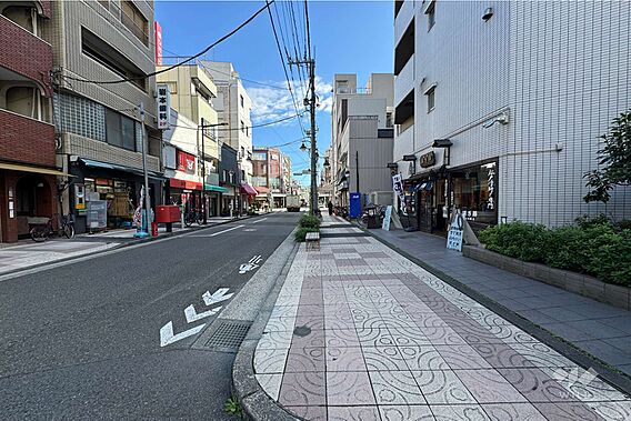 敷地北側の前面...