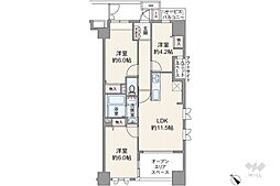 グランシティ新小岩2 3LDKの間取図画像