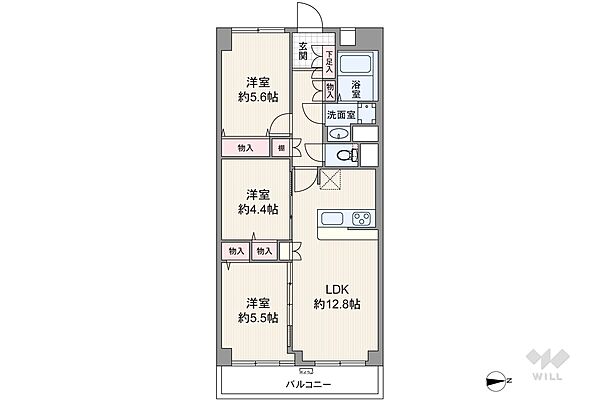 間取りを拡大表示