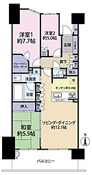 レーベンスクエアリハート東京 3LDKの間取図画像