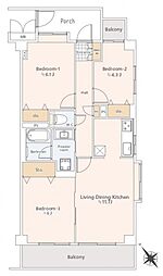間取図画像 3LDK