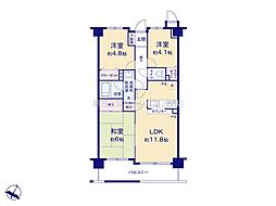間取図画像 3LDK