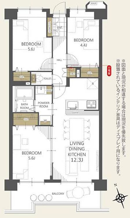 【間取図】住空間の構成が一目で分かる間取図です。各部屋のつながりを確認でき、住まい選びの参考になります。