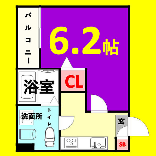 CRASTINE切戸町2丁目 ｜愛知県名古屋市熱田区切戸町2丁目(賃貸アパート1K・3階・20.67㎡)の写真 その2