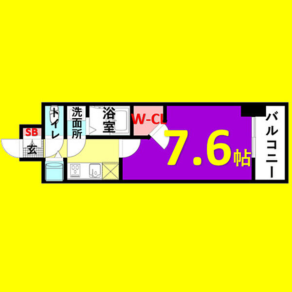 プレサンス栄ライズ ｜愛知県名古屋市中区新栄2丁目(賃貸マンション1K・2階・24.51㎡)の写真 その2