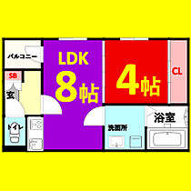 ハーモニーテラス城北町I 302 ｜ 愛知県名古屋市西区城北町3丁目117-1（賃貸アパート1LDK・3階・30.85㎡） その2