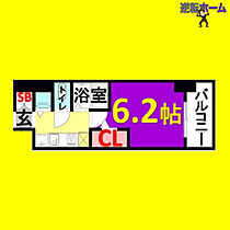 プレサンス名古屋STATIONビジュ  ｜ 愛知県名古屋市西区名駅2丁目（賃貸アパート1R・5階・21.23㎡） その2