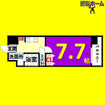 サニー東山 205 ｜ 愛知県名古屋市千種区東山通3丁目14-1（賃貸マンション1K・2階・24.94㎡） その2