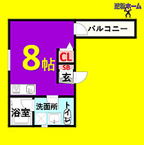 Pre cher 浄心(プリシェールじょうしん)  ｜ 愛知県名古屋市西区花の木3丁目（賃貸アパート1K・3階・20.11㎡） その2