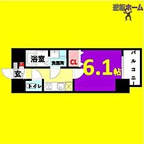 スカイホース  ｜ 愛知県名古屋市北区田幡2丁目（賃貸マンション1K・8階・24.96㎡） その2