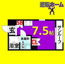 愛知県名古屋市昭和区鶴舞3丁目（賃貸アパート1R・2階・21.45㎡） その2