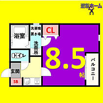 クレフラスト矢田B棟 101 ｜ 愛知県名古屋市東区矢田4丁目34-12（賃貸アパート1K・1階・24.17㎡） その2