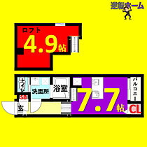 AXIS  ｜ 愛知県名古屋市昭和区福江1丁目（賃貸アパート1K・1階・21.37㎡） その2