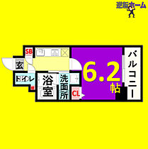 CAVANA新栄(旧ディアレイシャス新栄)  ｜ 愛知県名古屋市中区新栄1丁目（賃貸マンション1K・6階・21.44㎡） その2