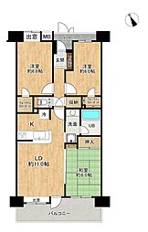 ダイアパレス川口新井宿 3LDKの間取図画像