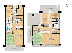 シャルマンコーポ鳩ヶ谷 4LDKの間取図画像