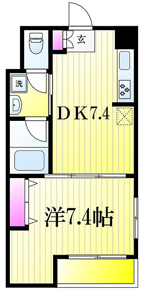 TREESII ｜千葉県松戸市新作(賃貸アパート1DK・3階・35.10㎡)の写真 その2
