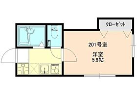 オネスティ松戸  ｜ 千葉県松戸市古ケ崎2丁目（賃貸アパート1K・2階・17.96㎡） その2