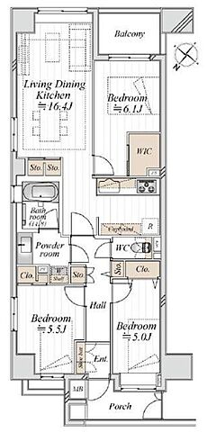 間取り ファミール日本橋ブルー・クレール 4階/-