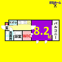 ZAFFIRO(サフィーロ)  ｜ 愛知県名古屋市中川区八熊3丁目（賃貸マンション1K・4階・30.04㎡） その2