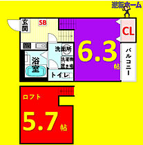 Lino  ｜ 愛知県名古屋市北区稚児宮通1丁目（賃貸アパート1K・1階・20.96㎡） その2