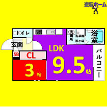 grandtic Etincelle 102 ｜ 愛知県名古屋市中村区中村本町3丁目7（賃貸アパート1LDK・1階・29.95㎡） その2