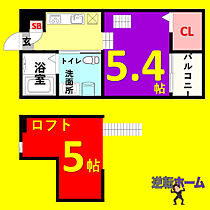 Jeunesse石場(ジュネスイシバ)  ｜ 愛知県名古屋市中川区石場町1丁目（賃貸アパート1R・2階・20.98㎡） その2