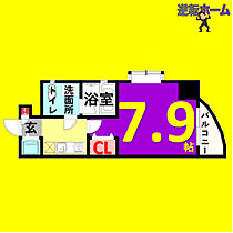 カレント新栄  ｜ 愛知県名古屋市中区新栄1丁目（賃貸マンション1K・4階・24.99㎡） その2