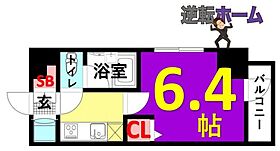 スペーシア堀田 0803 ｜ 愛知県名古屋市瑞穂区惣作町1丁目（賃貸マンション1K・8階・19.80㎡） その2