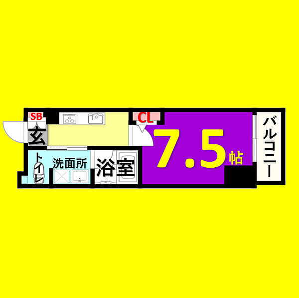 グラフティ ｜愛知県名古屋市千種区千種3丁目(賃貸マンション1K・2階・25.35㎡)の写真 その2