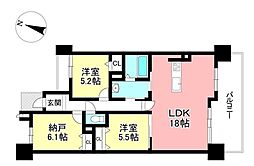 間取図画像 2SLDK