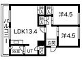 札幌西月寒団地45階4.6万円