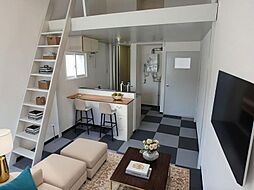 ストラーダ中の島 3階ワンルームのリビング/ダイニング