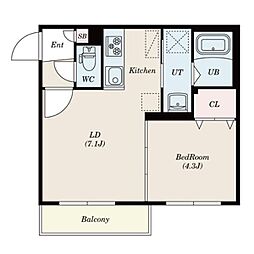 間取図画像 1LDK