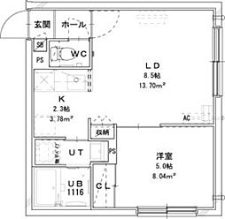 間取図画像 1LDK